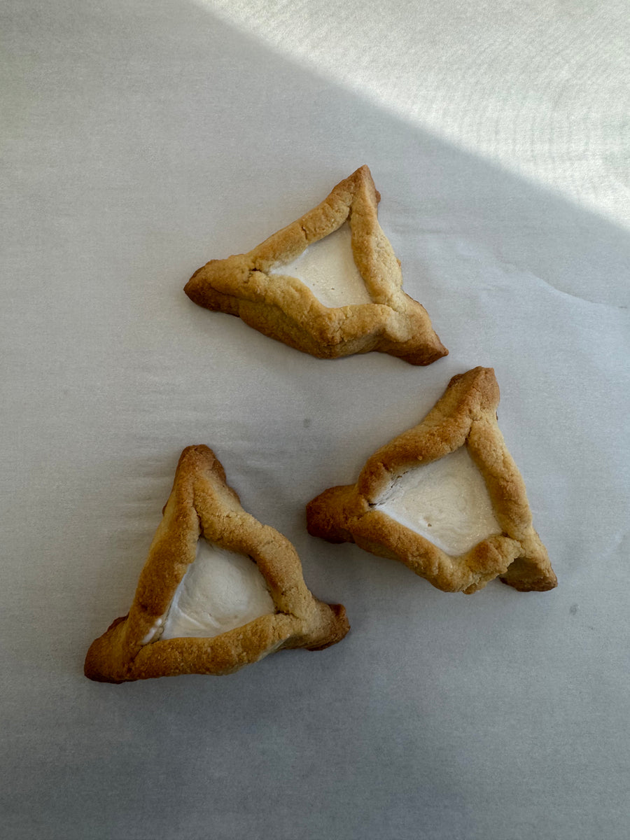 White Chocolate Hamantaschen